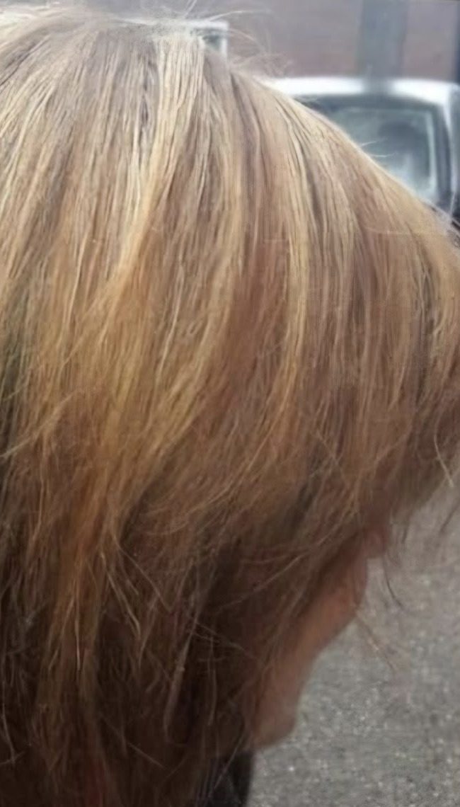 Korte bob voor het kleuren, koperkleurig